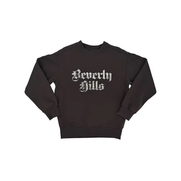 H&M Brown Beverly Hills Crewneck Graphic Pullover Sweatshirt | Gunge Streetwear - Picture 8 of 13